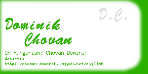 dominik chovan business card